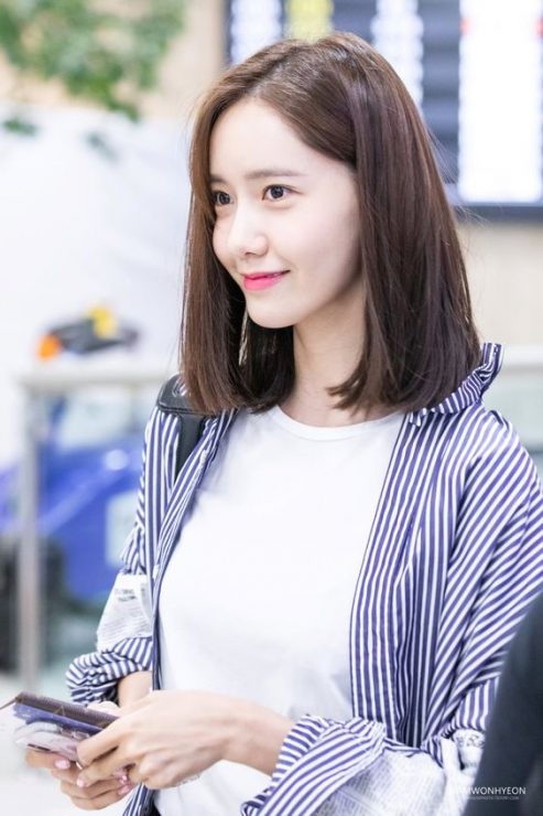 藍白穿搭　優雅 